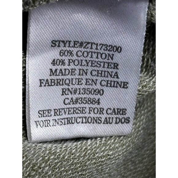 Z Supply Camo Sweater M Long Sleeve Crew Neck Distressed Hem Weekender Boho Slit - Picture 4 of 11